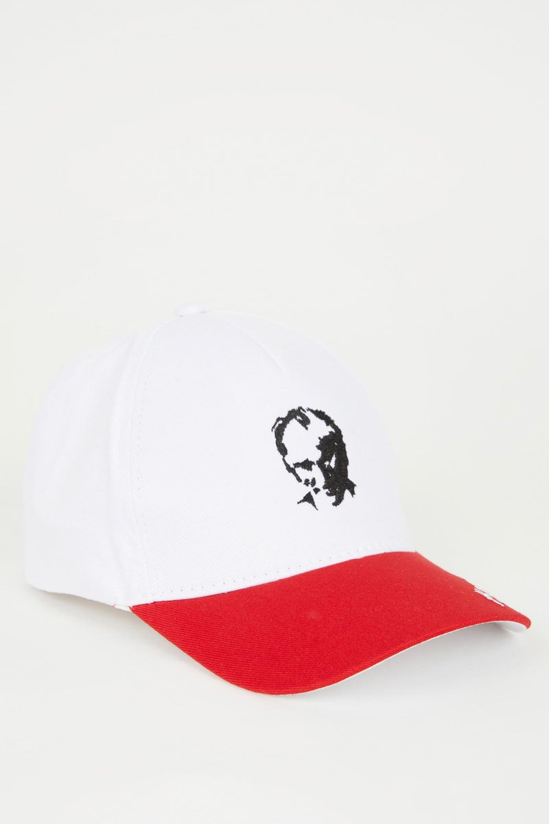 DeFacto Multicolour Boy Boy Ataturk Printed Gabardine Cap Hat Casual - Image 3